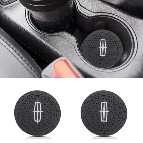 Auto Sport Car Cup Holder Insert Coaster Can 2 Pcs Pack Fit Lincoln Accessories - Picture 1 of 6